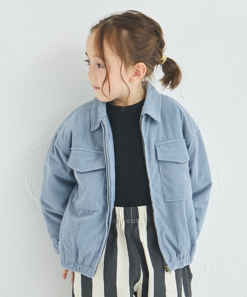 pairmanon（ペアマノン）の「【洗える】【軽い】【あたたかい】ユニセックス コーデュロイフライトジャケット（その他アウター・キッズ・ベージュ/ブルー・100/110/120/130/140/150/90）」の8枚目の写真