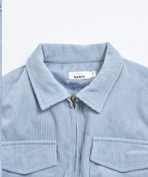 pairmanon（ペアマノン）の「【洗える】【軽い】【あたたかい】ユニセックス コーデュロイフライトジャケット（その他アウター・キッズ・ベージュ/ブルー・100/110/120/130/140/150/90）」の10枚目の写真