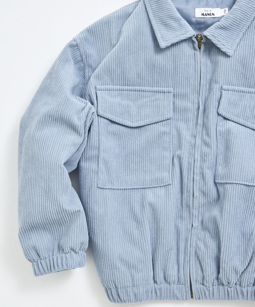 pairmanon（ペアマノン）の「【洗える】【軽い】【あたたかい】ユニセックス コーデュロイフライトジャケット（その他アウター・キッズ・ベージュ/ブルー・100/110/120/130/140/150/90）」の11枚目の写真