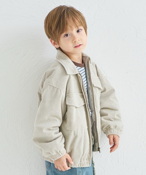 pairmanon（ペアマノン）の「【洗える】【軽い】【あたたかい】ユニセックス コーデュロイフライトジャケット（その他アウター・キッズ・ベージュ/ブルー・100/110/120/130/140/150/90）」の20枚目の写真