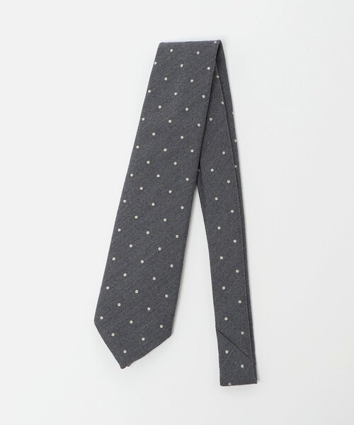 UNITED ARROWS(ユナイテッドアローズ)の「ドット ジャガード ネクタイ(ネクタイ・メンズ・ダークブラウン/ベージュ/ダークグレー・FREE)」の1枚目の写真