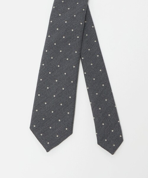UNITED ARROWS(ユナイテッドアローズ)の「ドット ジャガード ネクタイ(ネクタイ・メンズ・ダークブラウン/ベージュ/ダークグレー・FREE)」の8枚目の写真