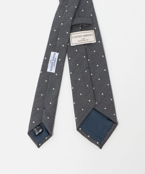 UNITED ARROWS(ユナイテッドアローズ)の「ドット ジャガード ネクタイ(ネクタイ・メンズ・ダークブラウン/ベージュ/ダークグレー・FREE)」の9枚目の写真