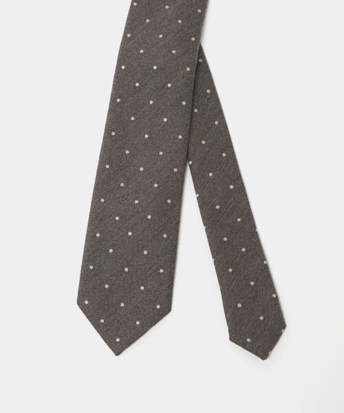 UNITED ARROWS(ユナイテッドアローズ)の「ドット ジャガード ネクタイ(ネクタイ・メンズ・ダークブラウン/ベージュ/ダークグレー・FREE)」の11枚目の写真