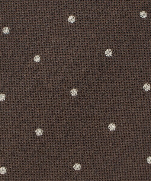 UNITED ARROWS(ユナイテッドアローズ)の「ドット ジャガード ネクタイ(ネクタイ・メンズ・ダークブラウン/ベージュ/ダークグレー・FREE)」の5枚目の写真