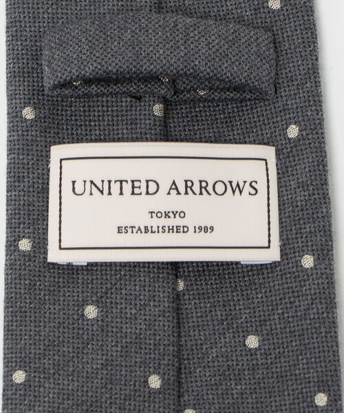 UNITED ARROWS(ユナイテッドアローズ)の「ドット ジャガード ネクタイ(ネクタイ・メンズ・ダークブラウン/ベージュ/ダークグレー・FREE)」の6枚目の写真