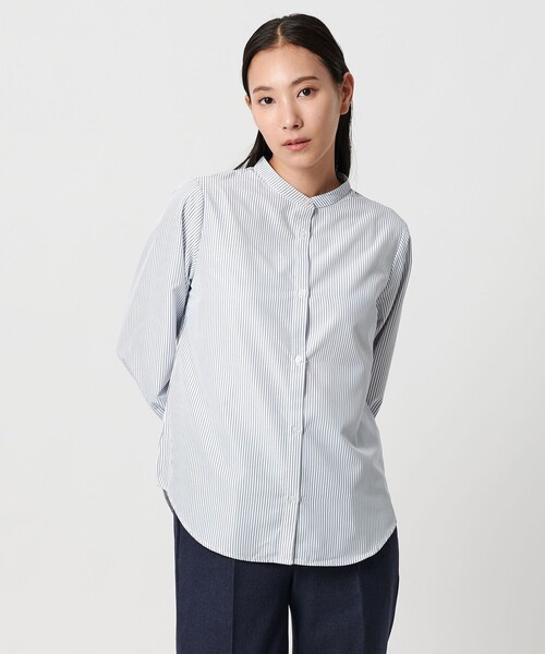A DAY IN THE LIFE UNITED ARROWS(アデイインザライフユナイテッドアローズ)の「フェザー ハイネックベスト+シャツ <A DAY IN THE LIFE>(ニット/セーター・レディース・オフホワイト/ダークグレー・FREE)」の12枚目の写真