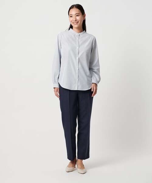 A DAY IN THE LIFE UNITED ARROWS(アデイインザライフユナイテッドアローズ)の「フェザー ハイネックベスト+シャツ <A DAY IN THE LIFE>(ニット/セーター・レディース・オフホワイト/ダークグレー・FREE)」の14枚目の写真