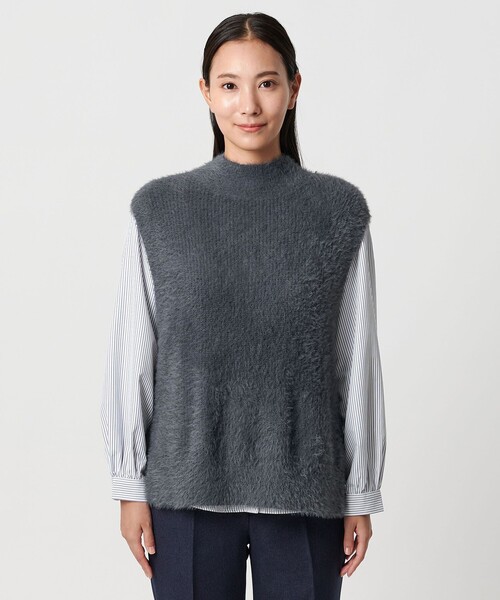 セール】フェザー ハイネックベスト＋シャツ ＜A DAY IN THE LIFE