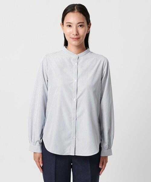 A DAY IN THE LIFE UNITED ARROWS(アデイインザライフユナイテッドアローズ)の「フェザー ハイネックベスト+シャツ <A DAY IN THE LIFE>(ニット/セーター・レディース・オフホワイト/ダークグレー・FREE)」の18枚目の写真