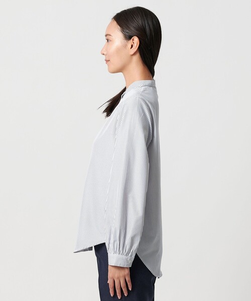 A DAY IN THE LIFE UNITED ARROWS(アデイインザライフユナイテッドアローズ)の「フェザー ハイネックベスト+シャツ <A DAY IN THE LIFE>(ニット/セーター・レディース・オフホワイト/ダークグレー・FREE)」の19枚目の写真