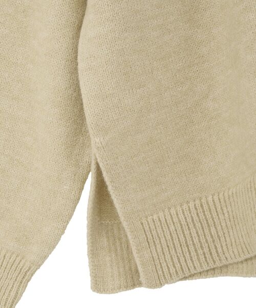 Green　Parks（グリーンパークス）の「フェイクレイヤードVネックニットプルオーバー（ニット/セーター・レディース・杢グレー/ライトベージュ/ブラウン・FREE）」の13枚目の写真