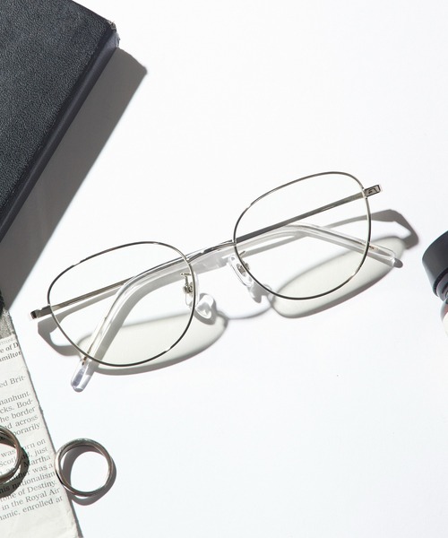 AYM⭐️ セール】【AIM】バタフライシェイプ クリアレンズ メガネ aloe（メガネ