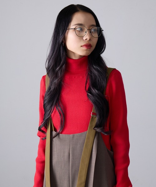 AIM（エイム）の「【AIM】バタフライシェイプ クリアレンズ メガネ aloe（メガネ・レディース・ブラック/シルバー/ゴールド・FREE）」の5枚目の写真