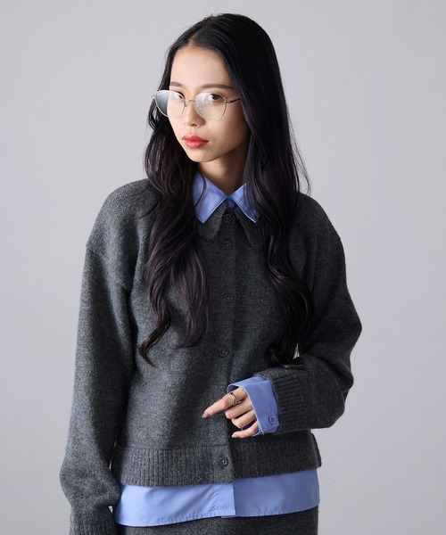 AIM（エイム）の「【AIM】バタフライシェイプ クリアレンズ メガネ aloe（メガネ・レディース・ブラック/シルバー/ゴールド・FREE）」の13枚目の写真