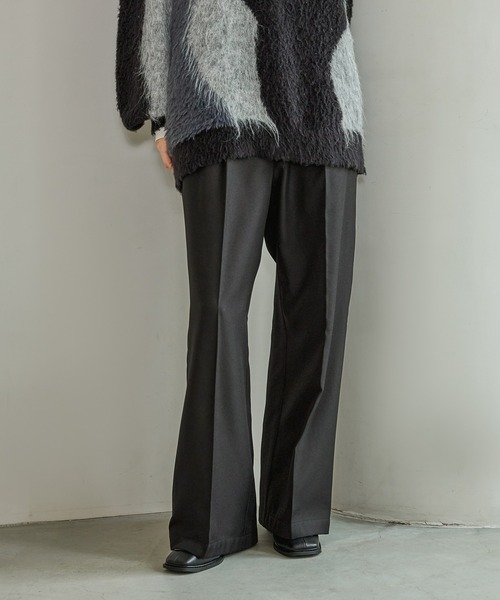 LAKOLE(ラコレ)の「裏起毛タックイージーパンツ / 591128(スラックス・レディース・モカ/ブラウン/ボルドー/グレー/ブラック・SMALL/MEDIUM/LARGE)」の1枚目の写真