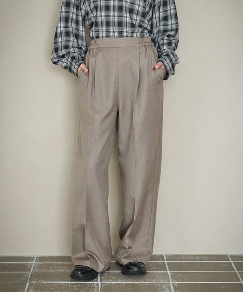 セール】裏起毛タックイージーパンツ / 591128（スラックス）｜LAKOLE