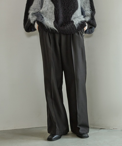 LAKOLE(ラコレ)の「裏起毛タックイージーパンツ / 591128(スラックス・レディース・モカ/ブラウン/ボルドー/グレー/ブラック・SMALL/MEDIUM/LARGE)」の12枚目の写真