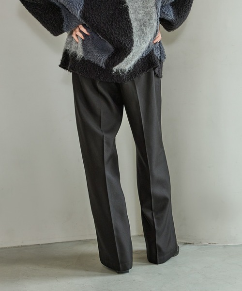 LAKOLE(ラコレ)の「裏起毛タックイージーパンツ / 591128(スラックス・レディース・モカ/ブラウン/ボルドー/グレー/ブラック・SMALL/MEDIUM/LARGE)」の14枚目の写真