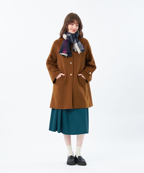 MACKINTOSH PHILOSOPHY（ﾏｯｷﾝﾄｯｼｭ ﾌｨﾛｿﾌｨｰ）の「ウォッシャブルカシミヤチェックストール（マフラー・レディース・ダークネイビー/チャコールグレー/パープル系その他4/グレー系その他/ブラウン系その他4・FREE）」の10枚目の写真