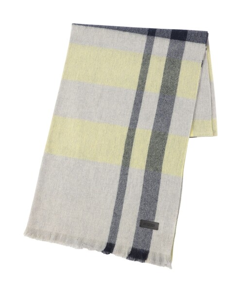 MACKINTOSH PHILOSOPHY（ﾏｯｷﾝﾄｯｼｭ ﾌｨﾛｿﾌｨｰ）の「ウォッシャブルカシミヤチェックストール（マフラー・レディース・ダークネイビー/チャコールグレー/パープル系その他4/グレー系その他/ブラウン系その他4・FREE）」の14枚目の写真