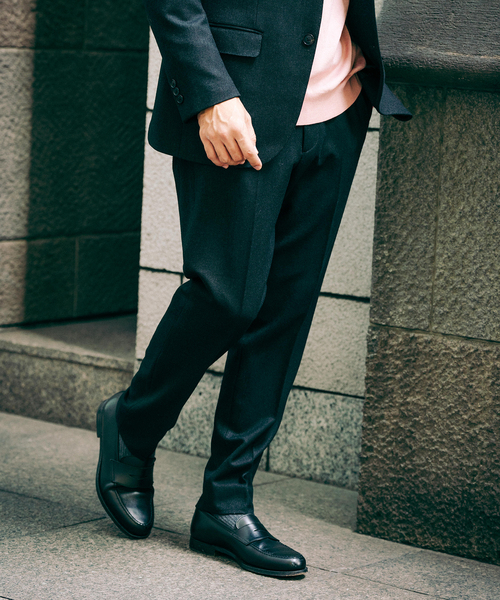 EDIFICE（エディフィス）の「トップ ツイード スラックス【セットアップ着用可能】（スラックス・メンズ・チャコールグレー/ブラック/ブラウン/ベージュ系その他・XX-LARGE/X-LARGE/LARGE/MEDIUM/SMALL/X-SMALL）」の2枚目の写真