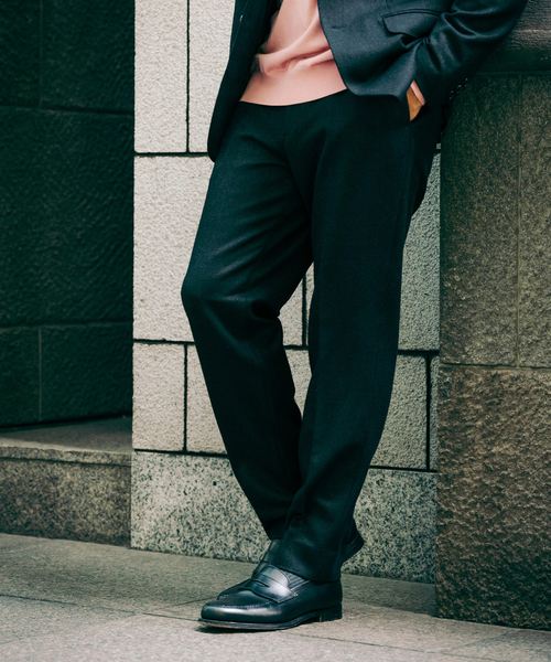 EDIFICE（エディフィス）の「トップ ツイード スラックス【セットアップ着用可能】（スラックス・メンズ・チャコールグレー/ブラック/ブラウン/ベージュ系その他・XX-LARGE/X-LARGE/LARGE/MEDIUM/SMALL/X-SMALL）」の8枚目の写真