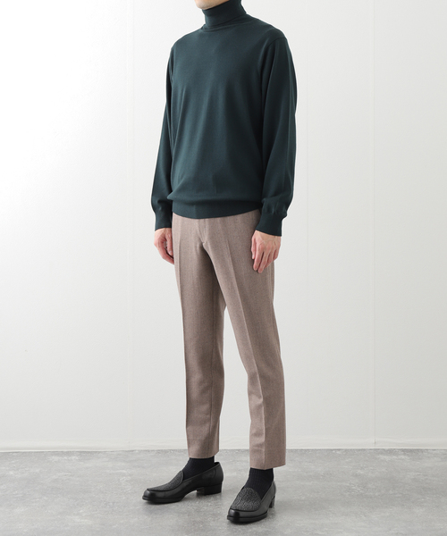 EDIFICE（エディフィス）の「トップ ツイード スラックス【セットアップ着用可能】（スラックス・メンズ・チャコールグレー/ブラック/ブラウン/ベージュ系その他・XX-LARGE/X-LARGE/LARGE/MEDIUM/SMALL/X-SMALL）」の11枚目の写真