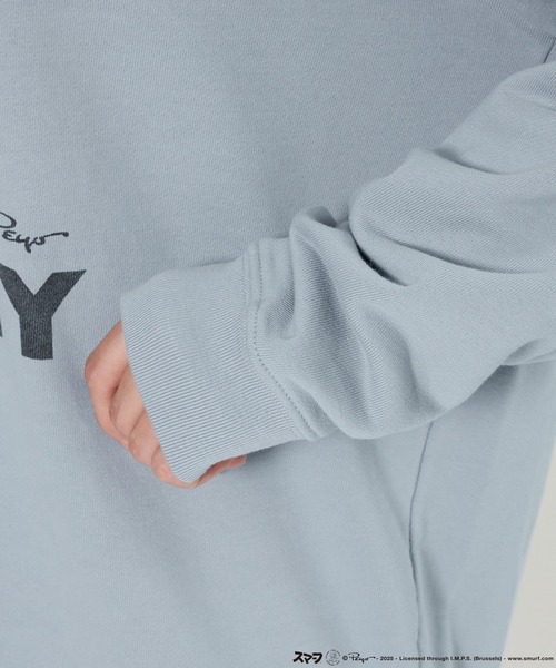 GOOD ROCK SPEED（グッドロックスピード）の「【GOOD ROCK SPEED】SMURFS/スウェット（スウェット・レディース・サックスブルー・フリー）」の2枚目の写真