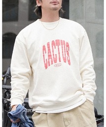 #Re:room（リルーム）の「カクタスヴィンテージクラックプリントスウェットトレーナー（Tシャツ/カットソー）」