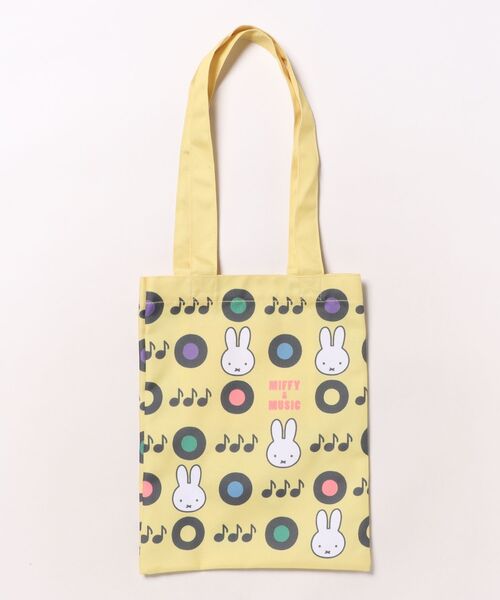 Miffy( ミッフィー)の「【 miffy 】 Dick Bruna ミッフィー&ミュージック フルカラートートバッグ 25W10(エコバッグ/サブバッグ・レディース・ブラック/イエロー・FREE)」の2枚目の写真