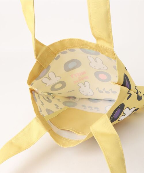 Miffy( ミッフィー)の「【 miffy 】 Dick Bruna ミッフィー&ミュージック フルカラートートバッグ 25W10(エコバッグ/サブバッグ・レディース・ブラック/イエロー・FREE)」の6枚目の写真