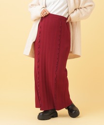 LEPSIM | 【産前・産後対応】マタニティ/配色メローニットスカート 593622(マタニティウェア/グッズ)