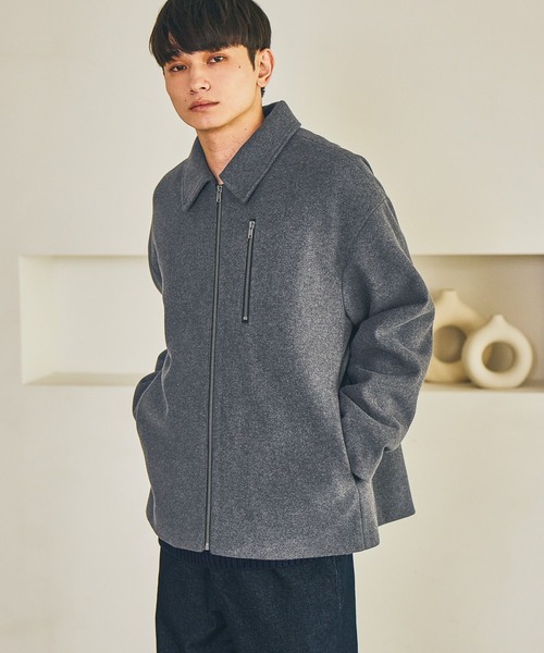 LAKOLE(ラコレ)の「ウーリーテックブルゾン / 570658(ブルゾン・メンズ・ブラック/ダークグレー/ブラウン・LARGE/MEDIUM)」の3枚目の写真