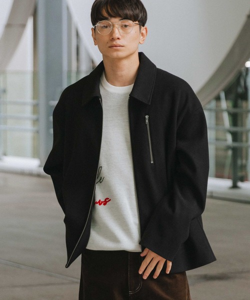 LAKOLE(ラコレ)の「ウーリーテックブルゾン / 570658(ブルゾン・メンズ・ブラック/ダークグレー/ブラウン・LARGE/MEDIUM)」の2枚目の写真