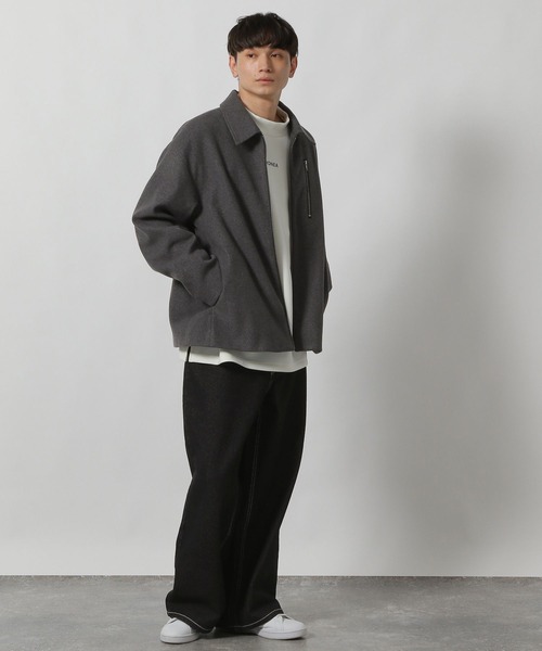 LAKOLE(ラコレ)の「ウーリーテックブルゾン / 570658(ブルゾン・メンズ・ブラック/ダークグレー/ブラウン・LARGE/MEDIUM)」の5枚目の写真