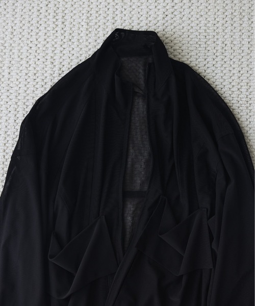 remer（リメール）の「クロップドマイクロメッシュトラックジャケット / Cropped Micro Mesh Track Jacket /（その他アウター・メンズ・ブラック/オリーブ・LARGE/MEDIUM/SMALL/X-SMALL）」の14枚目の写真