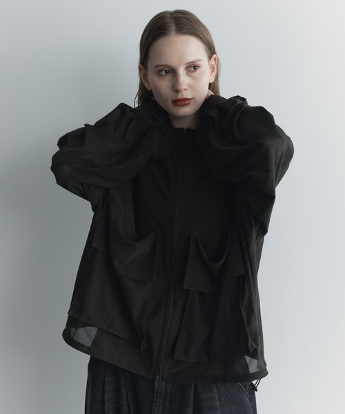 remer（リメール）の「クロップドマイクロメッシュトラックジャケット / Cropped Micro Mesh Track Jacket /（その他アウター・メンズ・ブラック/オリーブ・LARGE/MEDIUM/SMALL/X-SMALL）」の10枚目の写真