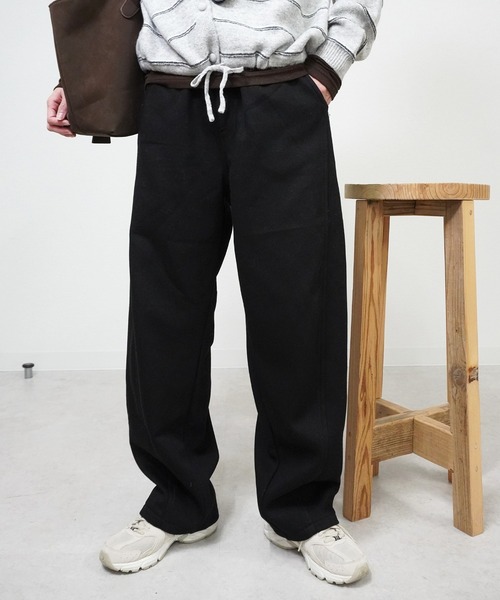 gossara（ゴサラ）の「裏毛ボンディングPT（スウェットパンツ・レディース・ブラック/オートミール/杢グレー・FREE）」の3枚目の写真