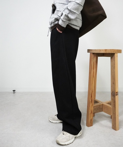 gossara（ゴサラ）の「裏毛ボンディングPT（スウェットパンツ・レディース・ブラック/オートミール/杢グレー・FREE）」の4枚目の写真