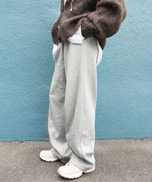 gossara（ゴサラ）の「裏毛ボンディングPT（スウェットパンツ・レディース・ブラック/オートミール/杢グレー・FREE）」の8枚目の写真