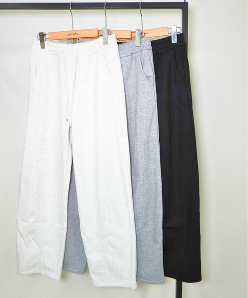 gossara（ゴサラ）の「裏毛ボンディングPT（スウェットパンツ・レディース・ブラック/オートミール/杢グレー・FREE）」の17枚目の写真