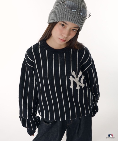 Perushu（ペルーシュ）の「Perushu × MLB ジャガードニット（ニット/セーター・メンズ・アイボリー/ブラック/ブラウン/ネイビー・MEDIUM/LARGE/SMALL）」の11枚目の写真