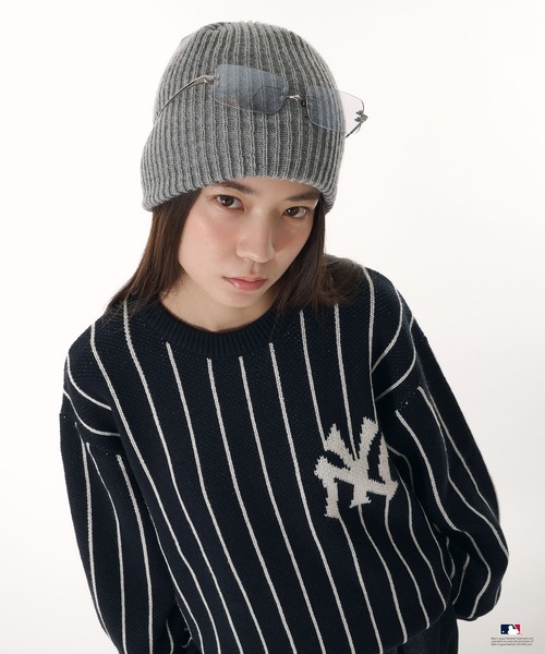 Perushu（ペルーシュ）の「Perushu × MLB ジャガードニット（ニット/セーター・メンズ・アイボリー/ブラック/ブラウン/ネイビー・MEDIUM/LARGE/SMALL）」の12枚目の写真