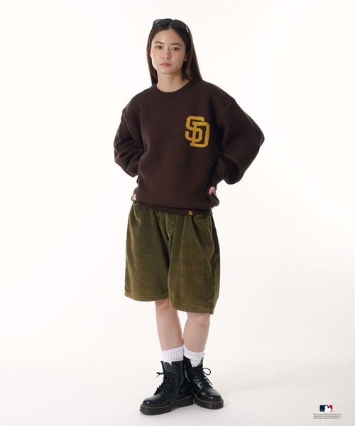 Perushu（ペルーシュ）の「Perushu × MLB ジャガードニット（ニット/セーター・メンズ・アイボリー/ブラック/ブラウン/ネイビー・MEDIUM/LARGE/SMALL）」の22枚目の写真