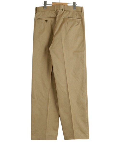 Scye（サイ）の「Scye / サイ ベーシックス：San Joaquin Cotton Pleated Trousers：5125-83529[MUS]（チノパンツ・メンズ・ブラック/ベージュ・36/38）」の3枚目の写真