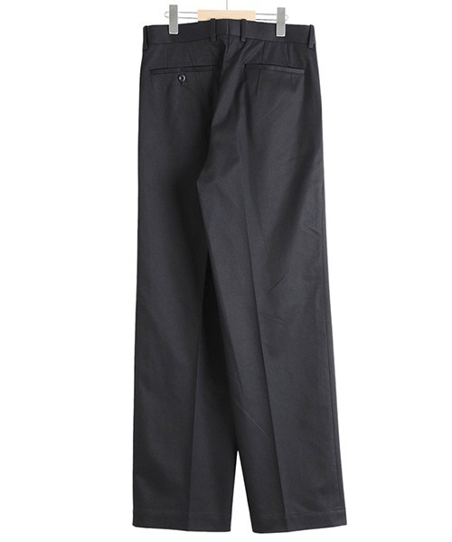 Scye（サイ）の「Scye / サイ ベーシックス：San Joaquin Cotton Pleated Trousers：5125-83529[MUS]（チノパンツ・メンズ・ブラック/ベージュ・36/38）」の4枚目の写真