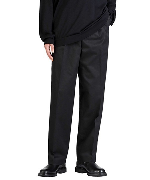 Scye（サイ）の「Scye / サイ ベーシックス：San Joaquin Cotton Pleated Trousers：5125-83529[MUS]（チノパンツ・メンズ・ブラック/ベージュ・36/38）」の8枚目の写真