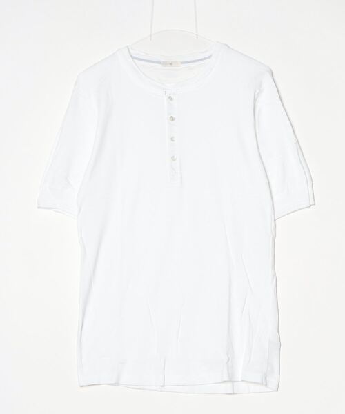 ARKnets（アークネッツ）の「Schiesser Revival / シーサー・リバイバル：Karl-Heinz Henley 1/2：177373[MUS]（Tシャツ/カットソー・メンズ・ダークブルー/ホワイト・6）」の2枚目の写真