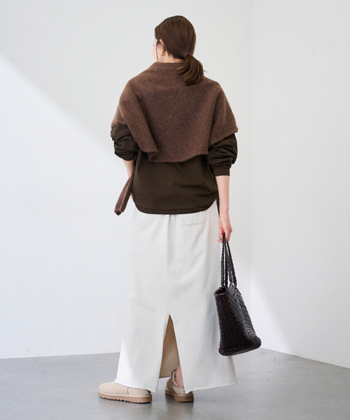 FRAMeWORK（フレームワーク）の「ロゴロンT(LIVELY)（Tシャツ/カットソー・レディース・ブラウン/ホワイト/チャコールグレー・FREE）」の10枚目の写真